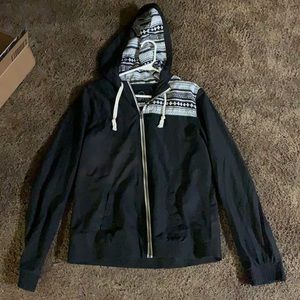 Black windbreaker jacket